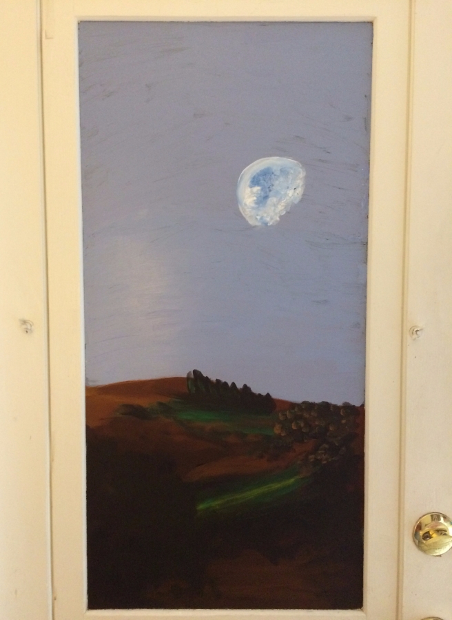 Moon on the back door